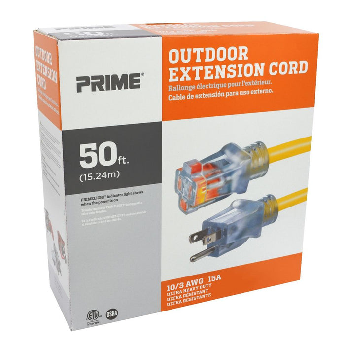 50ft 10/3 SJTW Jobsite® Outdoor Extension Cord