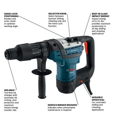 RH540M SDS-max® 1-9/16 In. Combination Hammer